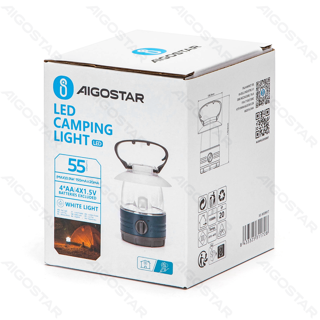 [B10501M1N] Campinglaterne 4AA Batterien