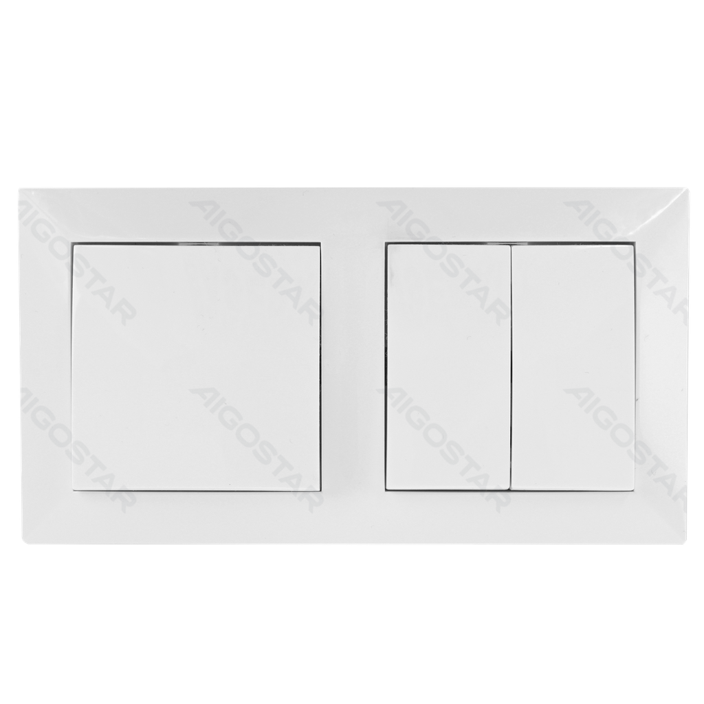 Inbouw wandschakelaar met stopcontact