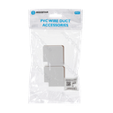 Goulotte Carrée PVC Coude Plat Blanc 40*25mm 4 unités