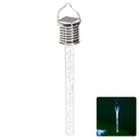 LED Solar Ambient Lawn Light Stainless Steel Bubble Stick Pendant 6500K