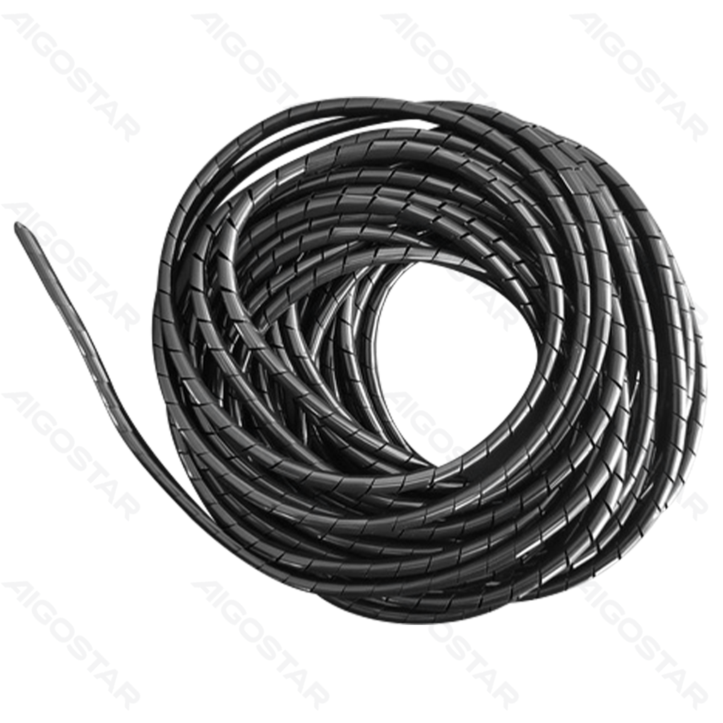 Spiralförmig gewickelte Bänder 6mm*10m Schwarz