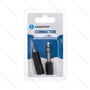 Audio/Video Connector 6.35 Man naar 3.5 Vrouw & 3.5 Man naar 6.3 Vrouw Zwart