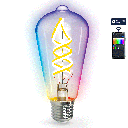 Ampoule à filament intelligente Bluetooth Mesh ST64 RVB+CCT