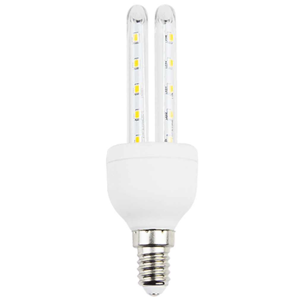 [B10108CNU] LED U-shaped Bulb 2U E14 4W