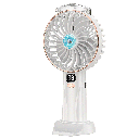 Handventilator 4 3 inch 3 bladen 5 snelheden 2400 mAh wit en goud