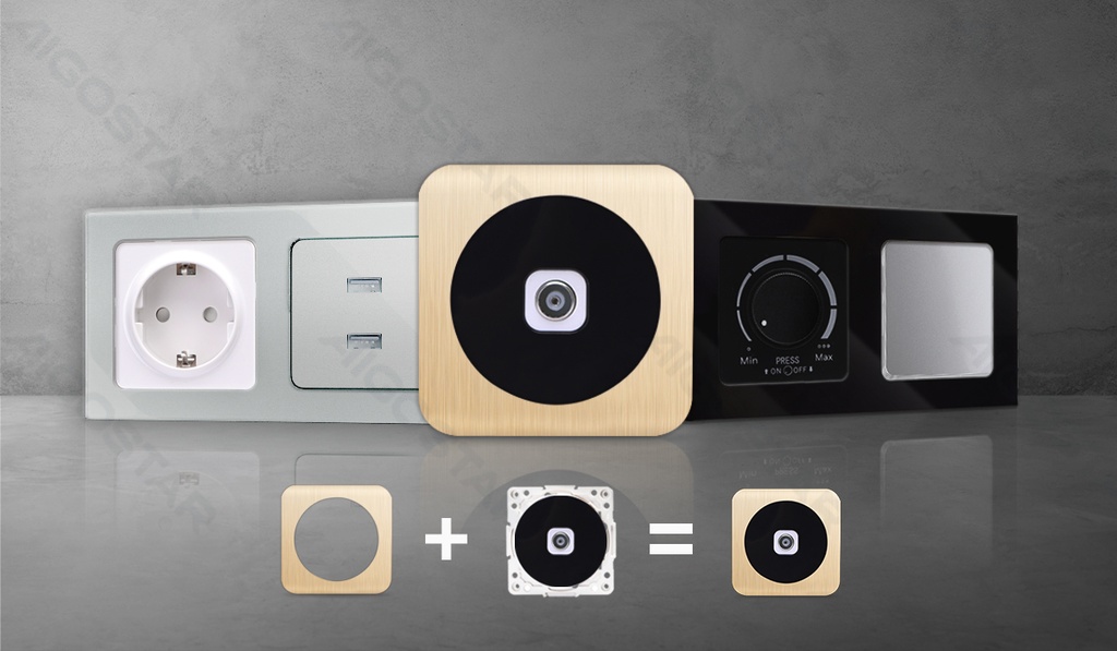 German Doorbell Switch White