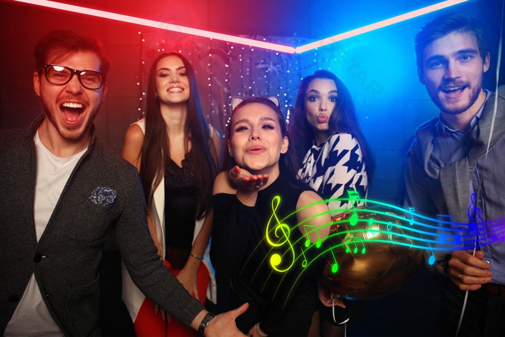 [B10301WNT] LED Laagspanning muziek Ritme Lichtstrip 3m