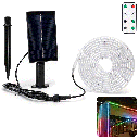 LED Solar Lichtstrip 2+3m RGB 30W