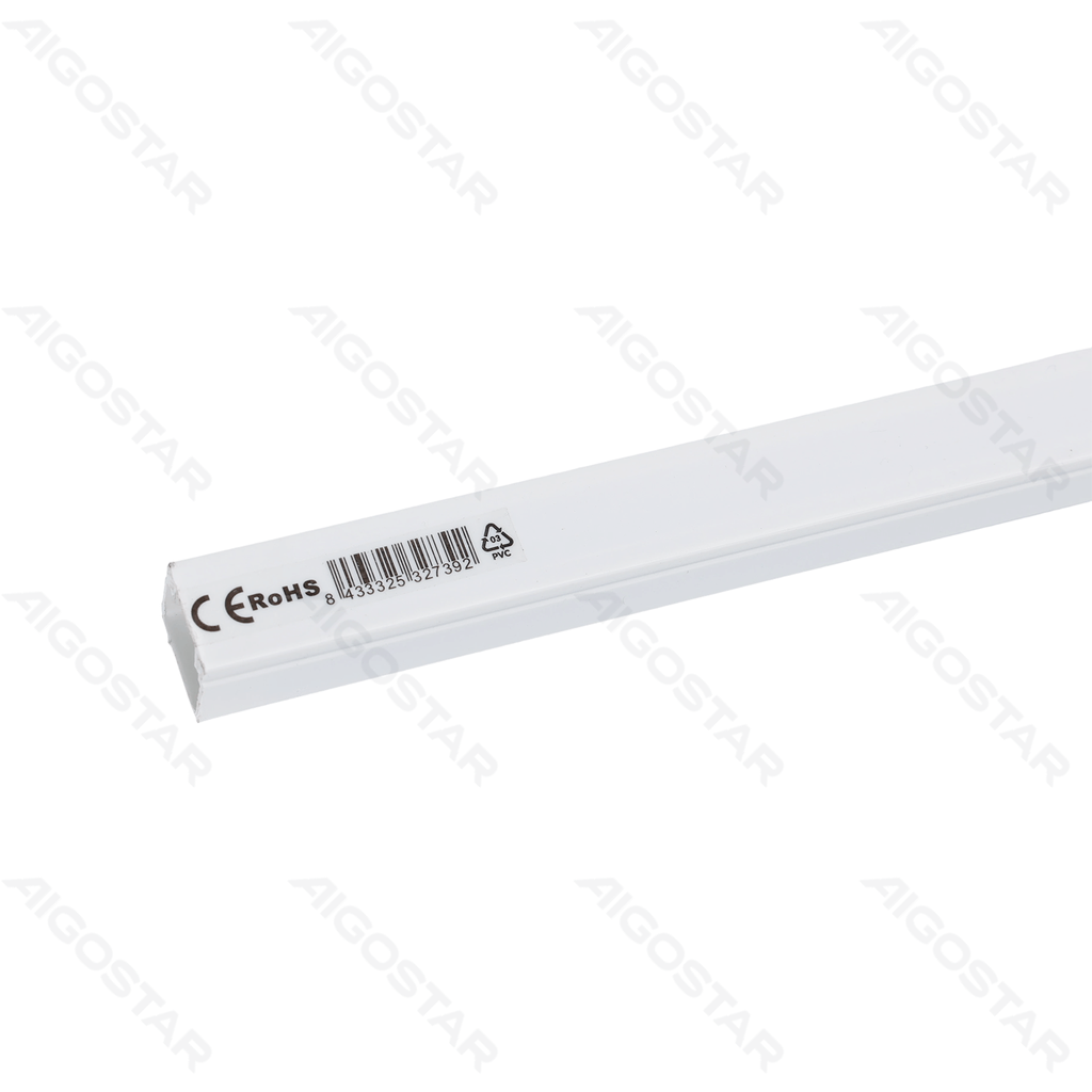 [B20104O9Q] PVC white square trunking with adhesive backing L2000*W16*H16mm