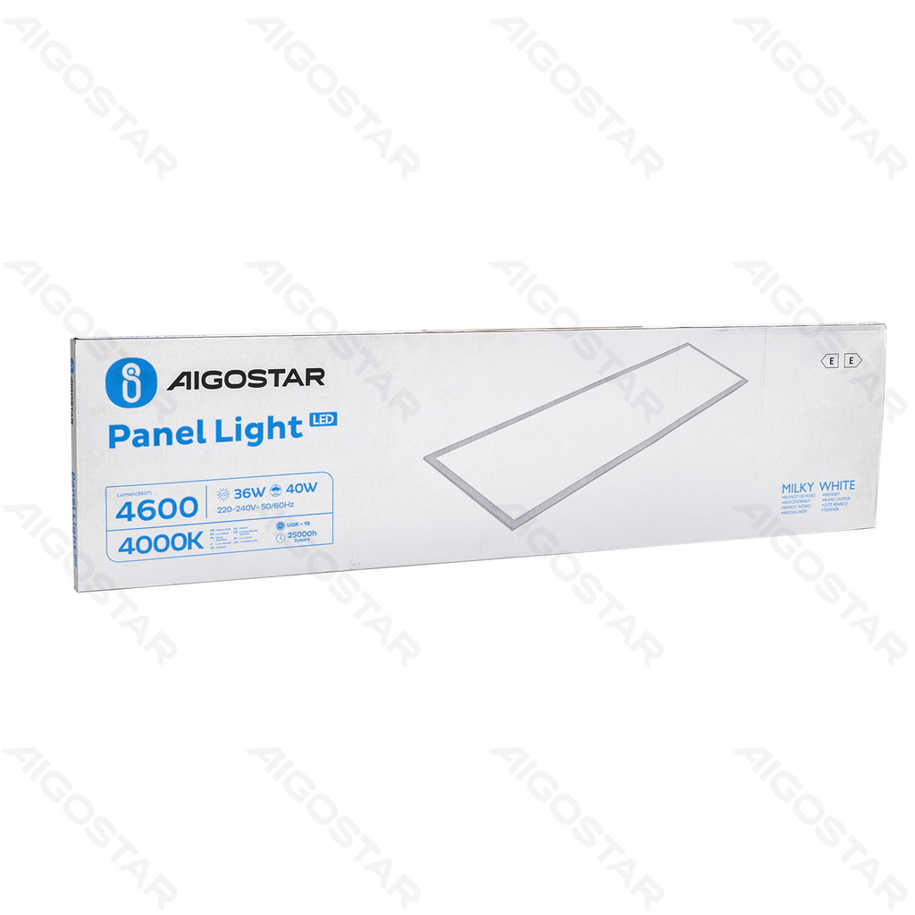 [B10404I58] LED Paneelverlichting Edge-lit Natuurlijk Licht Wit 40W 120x30cm UGR < 19