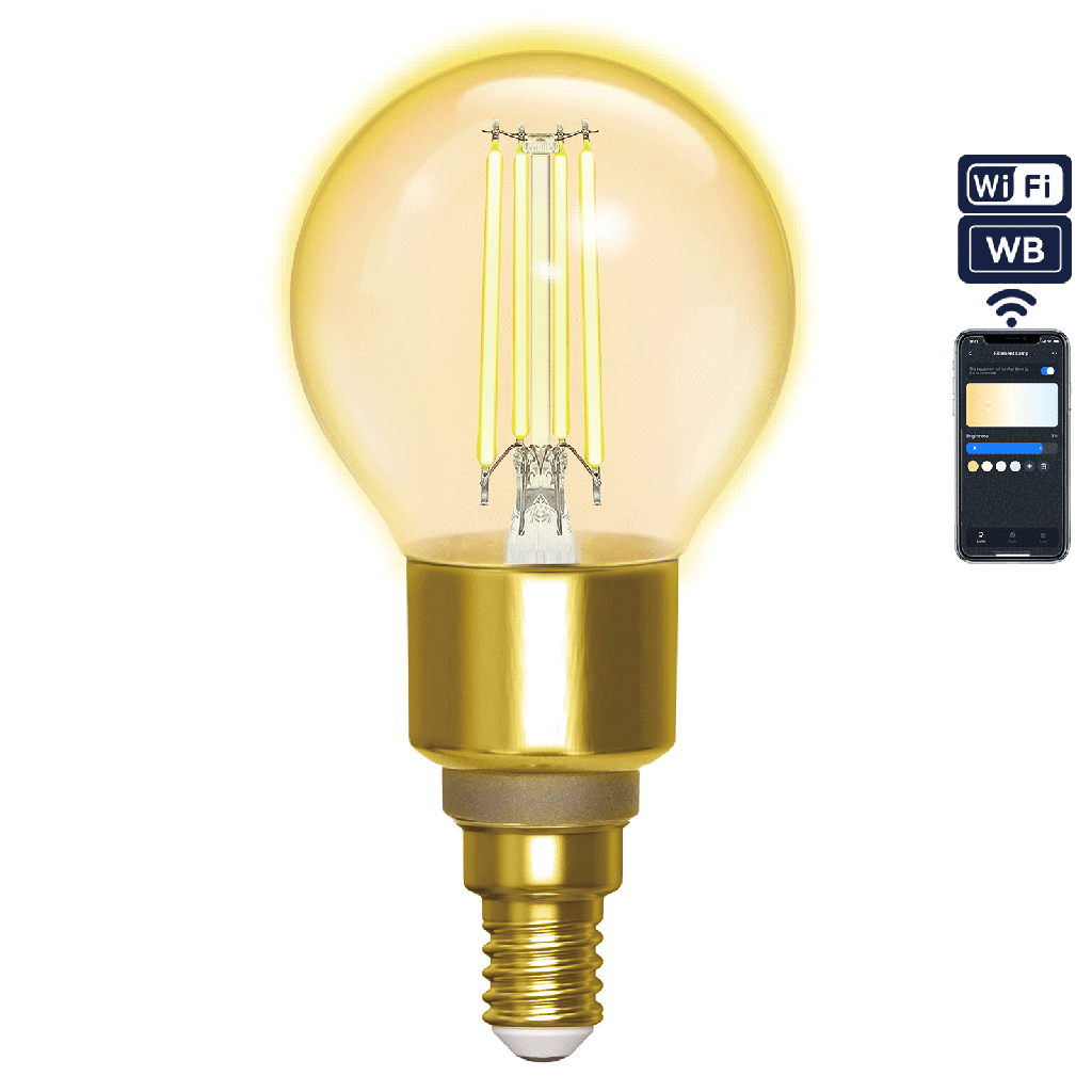 [S10201BS1] WiFi WB Smart Gloeilamp G45 E14 (Amber)