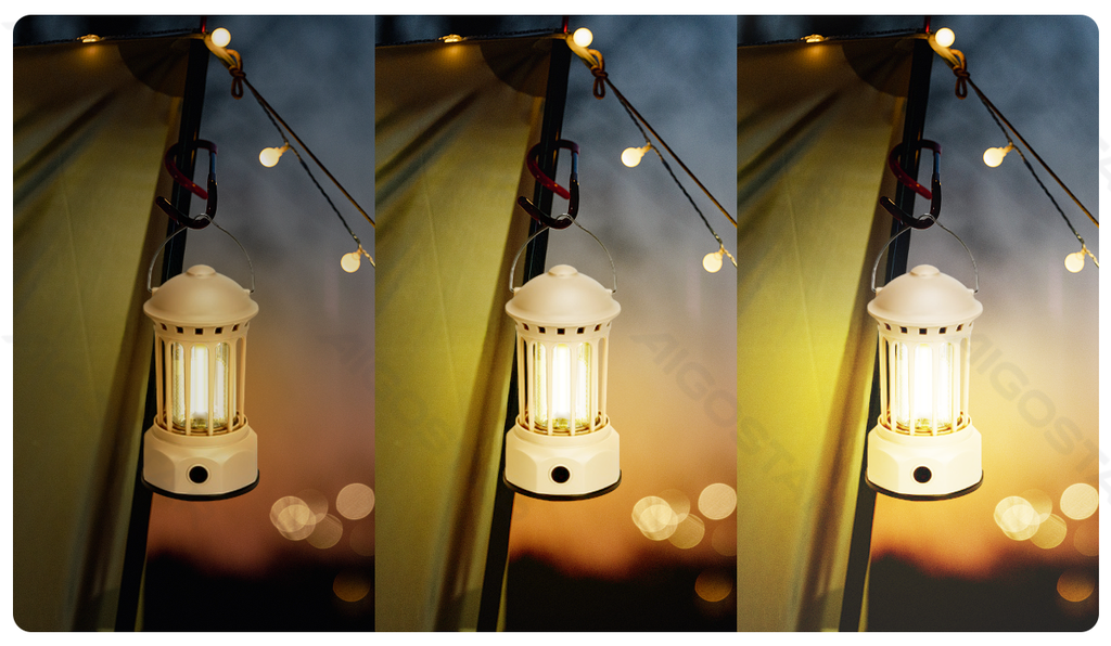 [B105011JN] Lampe de camping LED, charge USB