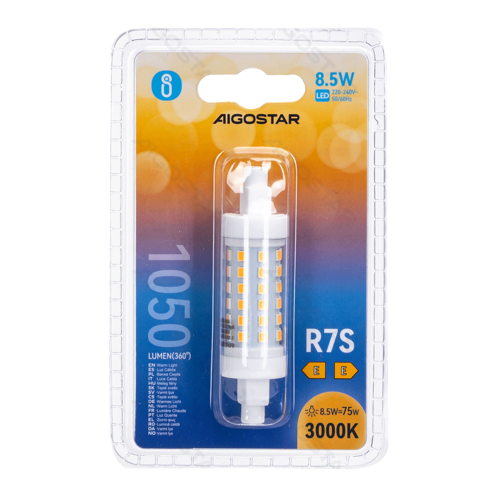 Aigostar LED Lampkralen R7S 8.5W 78MM