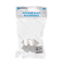 PVC Vierkante Kabelgoot Bocht Binnenhoek Wit 40*25mm 4st