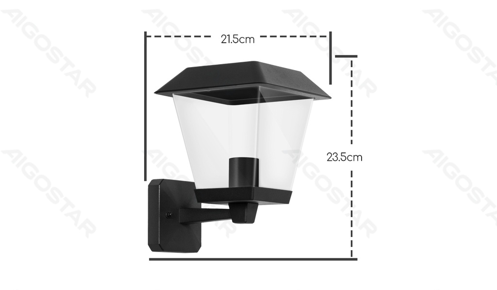 [B10304UVD] Vintage Wall Light Black (Without Light Source) E27