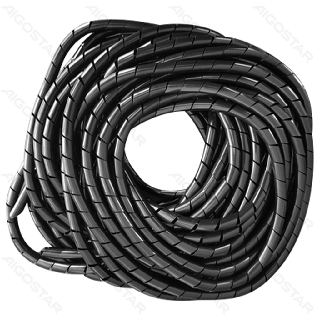 Spiralförmig gewickelte Bänder 8mm*10m Schwarz