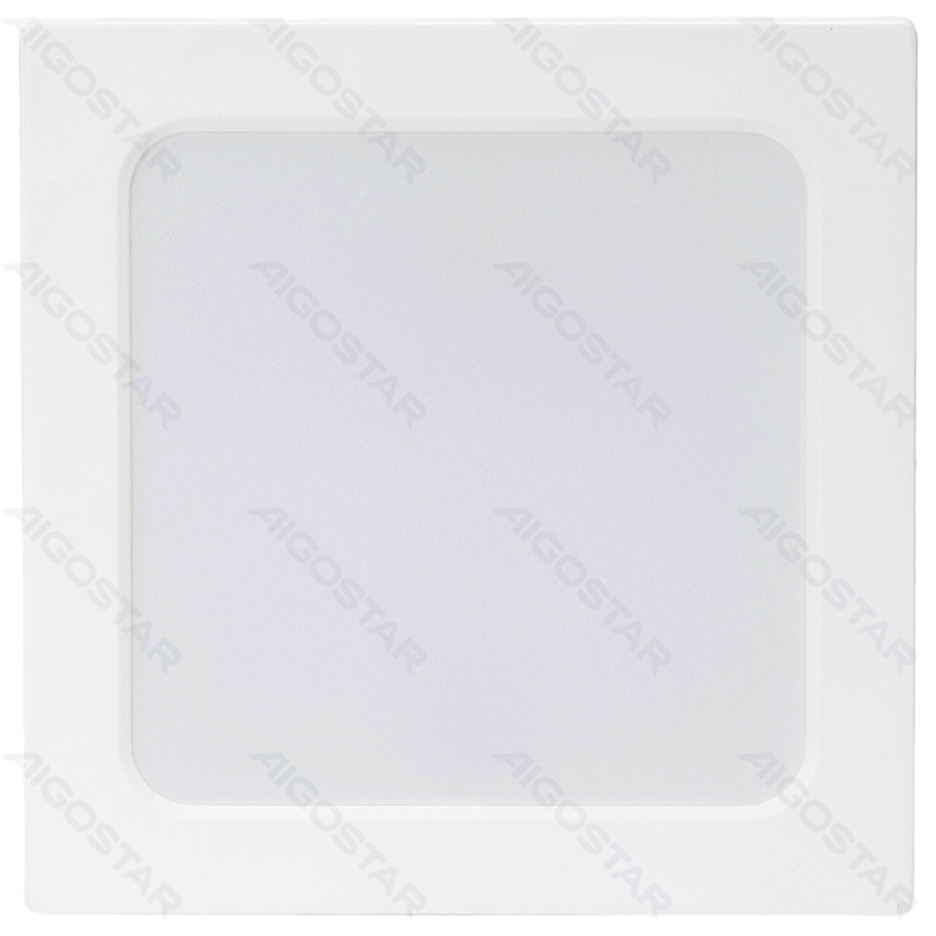 Plafonnier LED E6 Carré En Saillie 12W Lumière Blanche