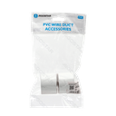 PVC Vierkante Kabelgoot Bocht Buitenhoek Wit 40*25mm 4st