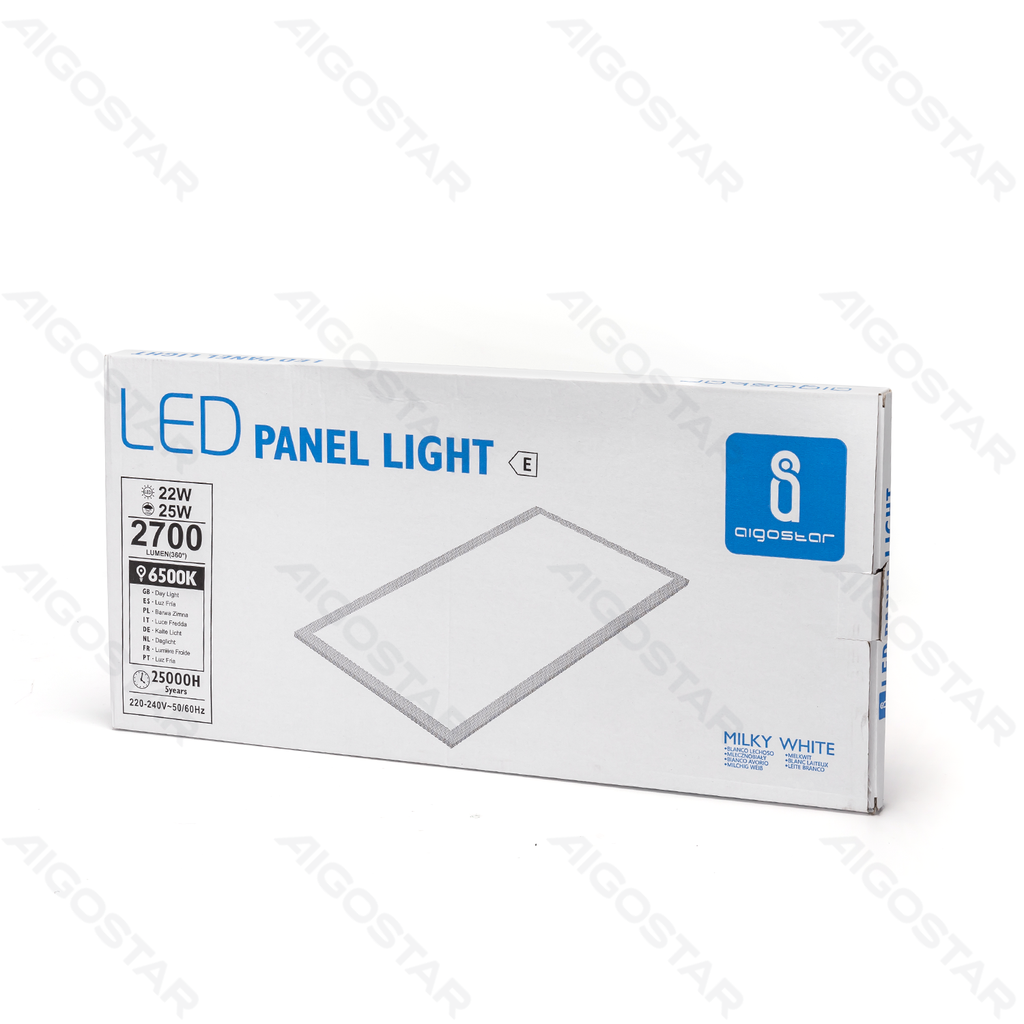 [B10406IDZ] Aigostar LED Paneelverlichting Edge-lit Daglicht Wit 25W 60x30cm