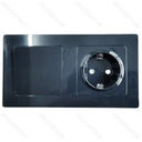 Schuko stopcontact + tweepolige schakelaar