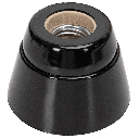 E27 Ceramic Lamp Holder Black