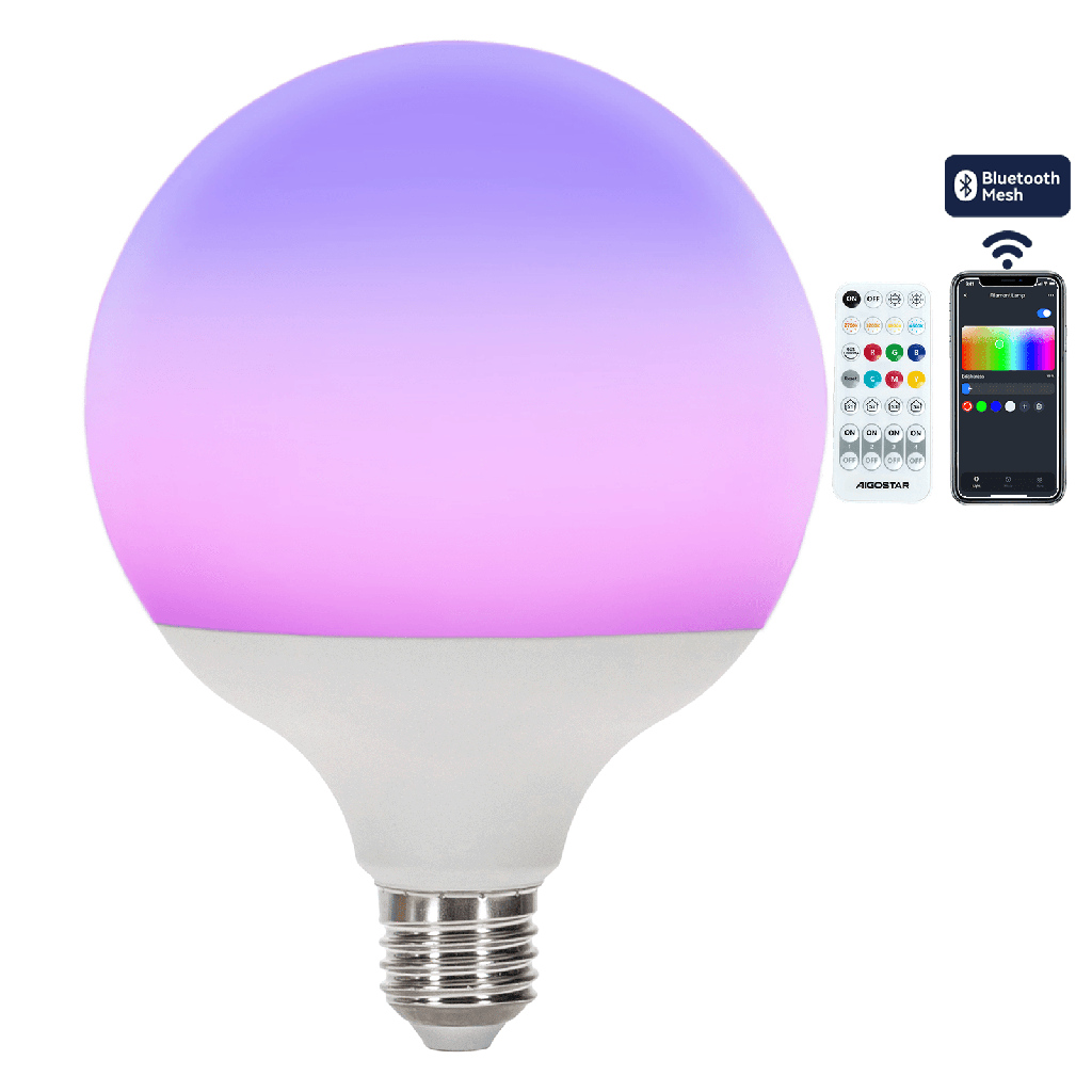 [S10301PA3] Bluetooth Mesh Smart Mirage-Leuchte G120 E27 18 W RGBW