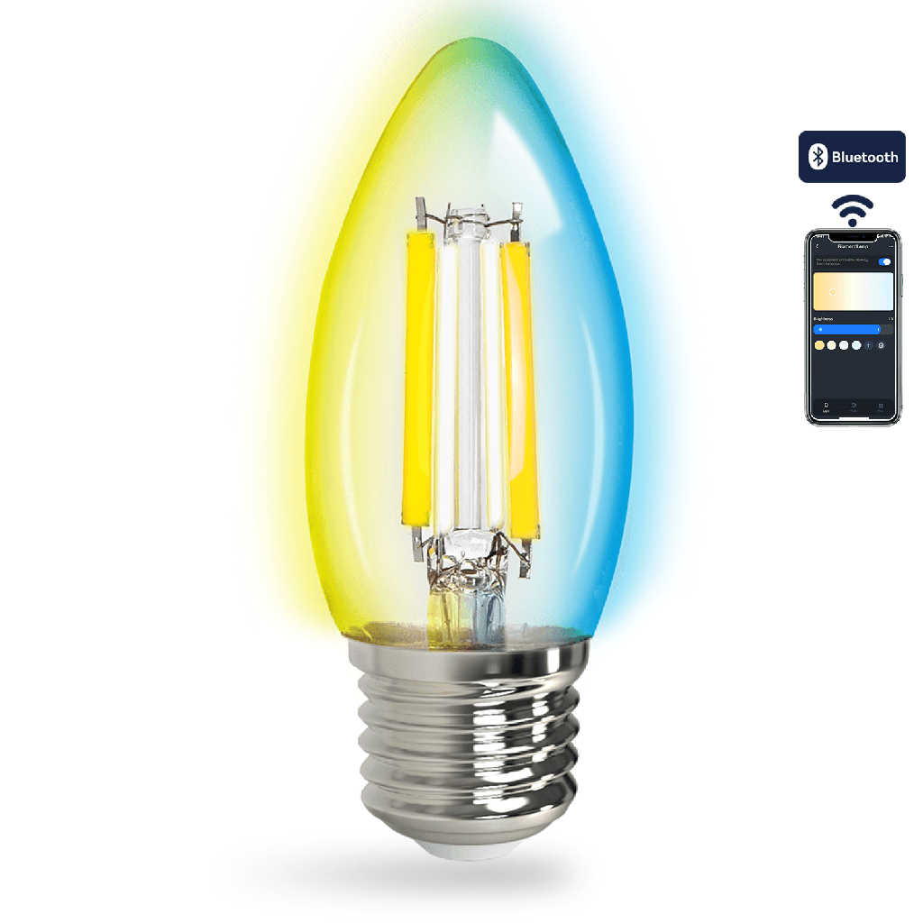 [S10301K87] Bluetooth Mesh Smart Filament Bulb C35 4.5W CCT