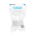 Connecteur PVC Goulotte Carrée Blanc 40*40mm 4 unités