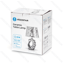 Keramische E14-tafellamp met zwaanbasis (exclusief peertje)