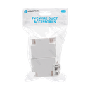 PVC Vierkante Kabelgoot T-stuk Bocht Wit 40*40mm 4st