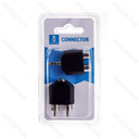 Audio/Video Connector 3.5 Twee Kanalen Vrouw naar 2*RCA Man & 3.5 Man naar 2*RCA Vrouw Zwart