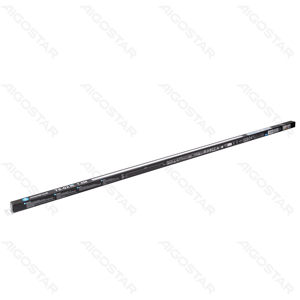 Aigostar T8,22W 6500K Daglicht 1.5M Glas