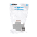 PVC Vierkante Kabelgoot Bocht Binnenhoek Wit 40*40mm 4st