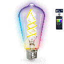 WiFi WB Intelligente Glühfaden-Glühbirne ST64 E27 4.9W RGB+CCT
