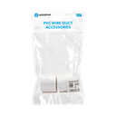 PVC Vierkante Kabelgoot Eindkap Wit 40*25mm 4st