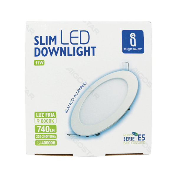 [B10405CRT] E5 LED Inbouw Downlight Rond 10W Geel Licht