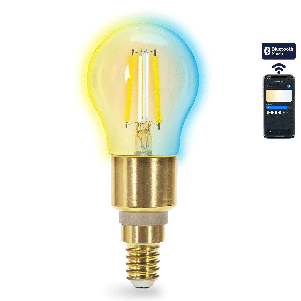 [S10301K8A] Aigostar Bluetooth Mesh Smart Filament Lamp G45,4.5W CCT