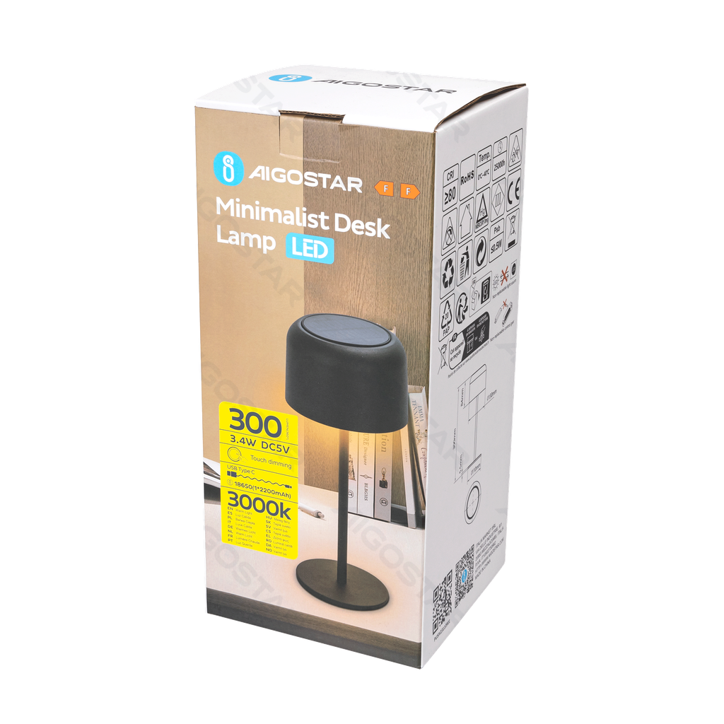 Aigostar Bureaulamp op zonne-energie 3