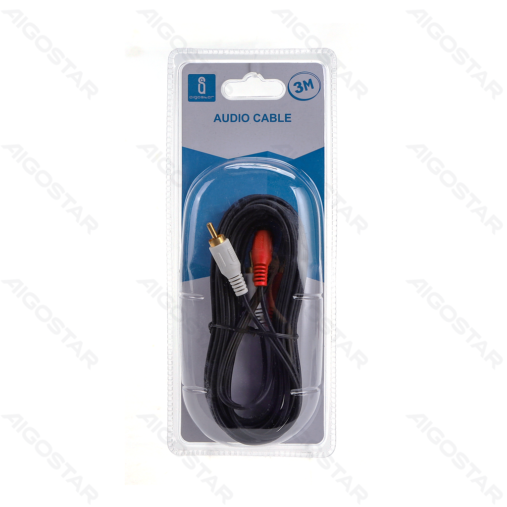 Audio Cable 2RCA-2RCA 3m Black