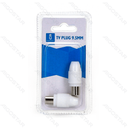 TV-Stecker Stecker 2 St. Weiß