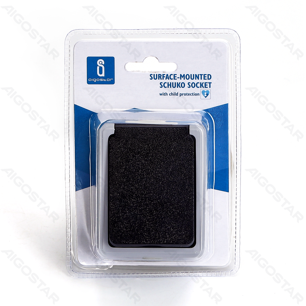 [B20101NRS] Aigostar Duitse Opbouw Stopcontact Grijs