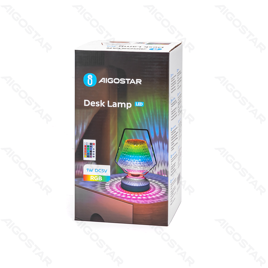 [B10311K8Q] Lampe de table d'ambiance 1W RVB