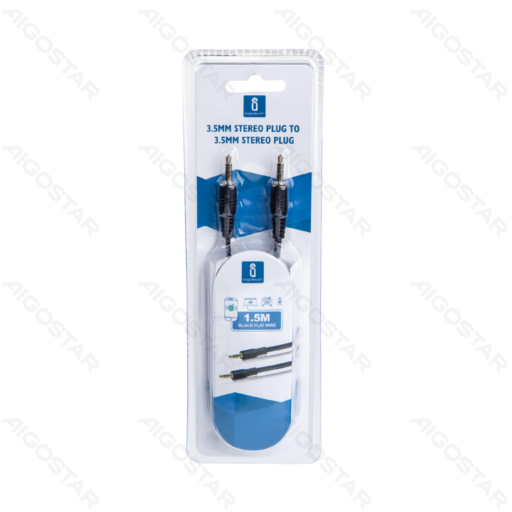 Aigostar Audiokabel 1.5m Zwart