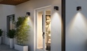 Applique Murale Une Voie en Métal Noir (sans ampoule) GU10