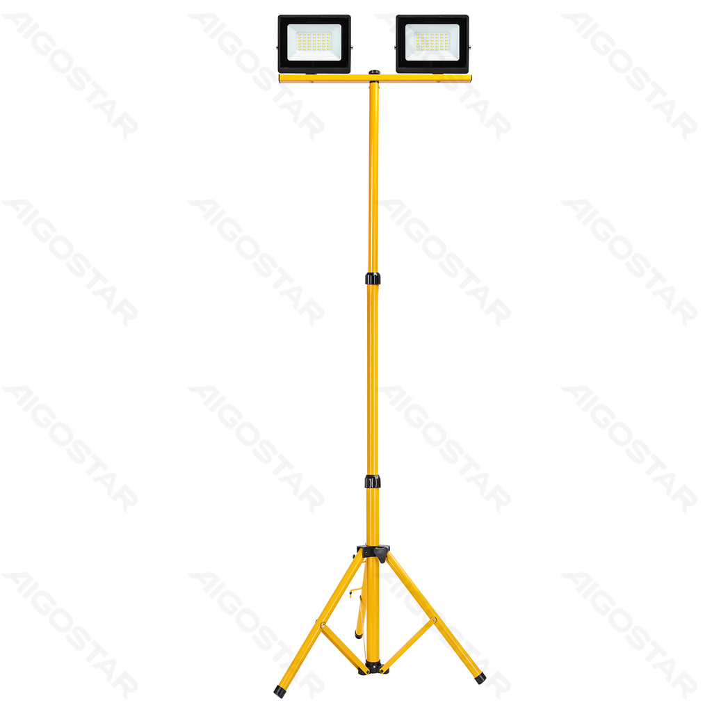 [B10203R35] Aigostar LED lens schijnwerper 30W 2700lm 6500K IP65,2st Met standaard