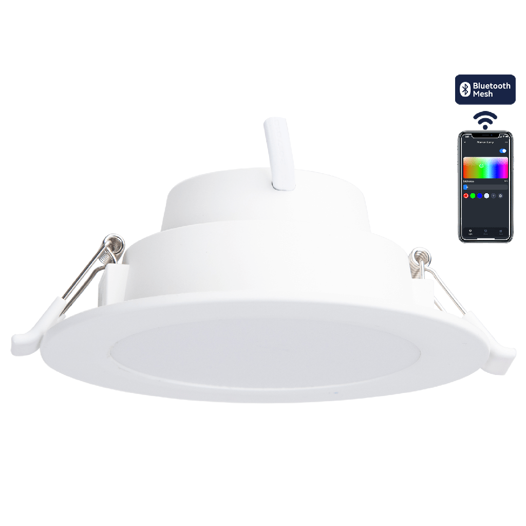 [S10304NC2] Aigostar Slim downlight met bluetooth-netweefsel 6W RGB+CCT