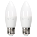 LED C37  E27,12W 1170lm 4000K 2 stuks