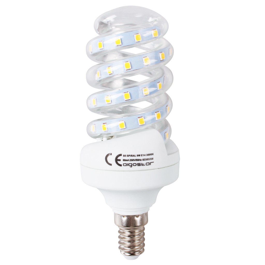 LED spirale E14 9W