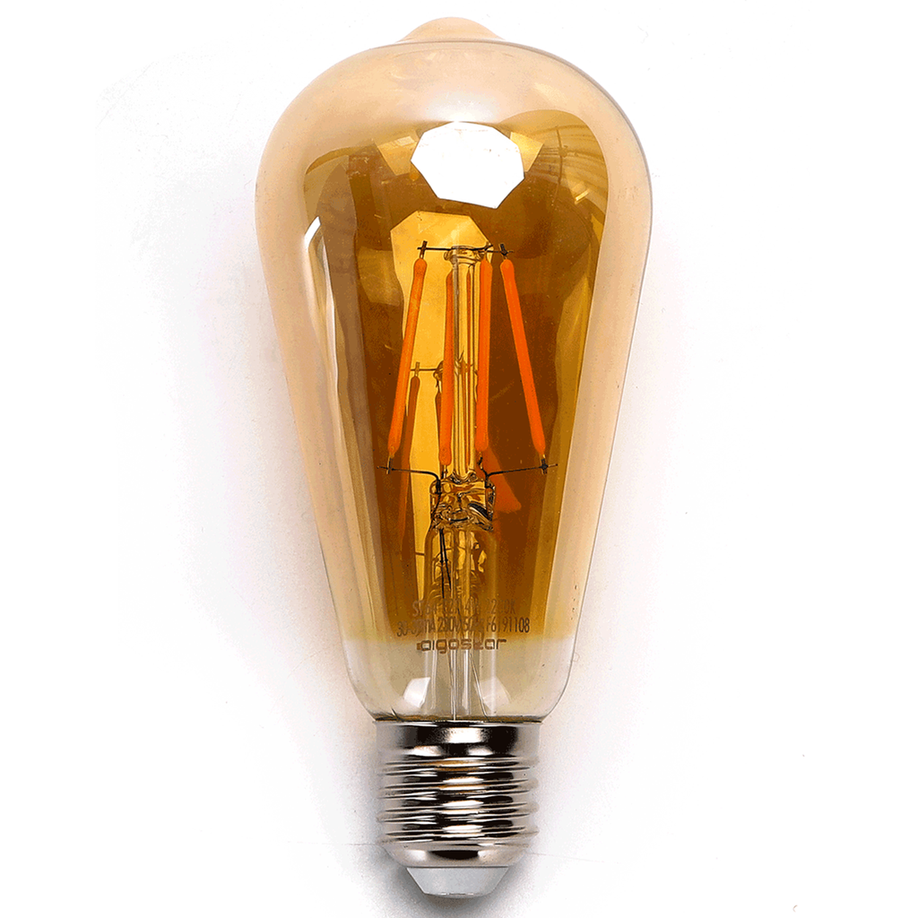 LED-Glühbirne (Bernstein) ST64 E27 12W