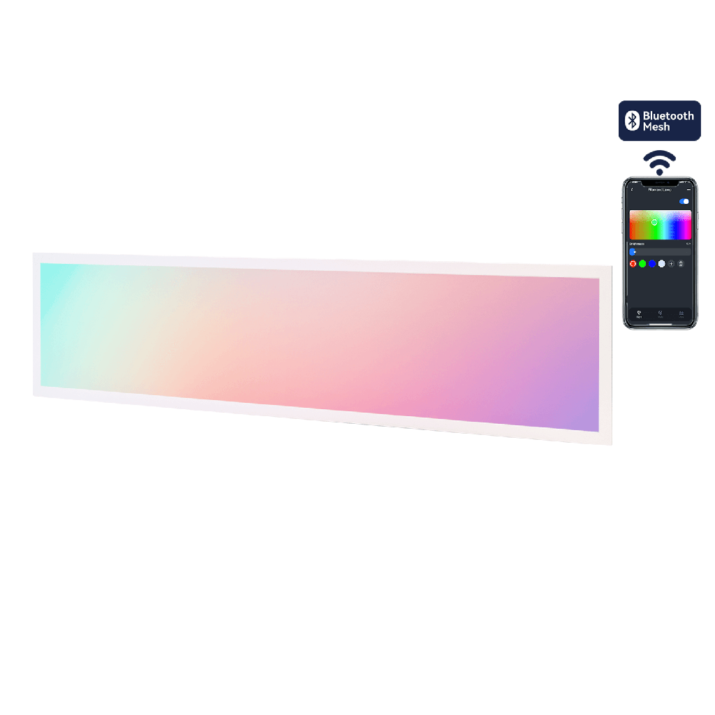 [S10304OM2] Bluetooth Mesh Smart Panel Leuchte RGB+CCT 295*1195
